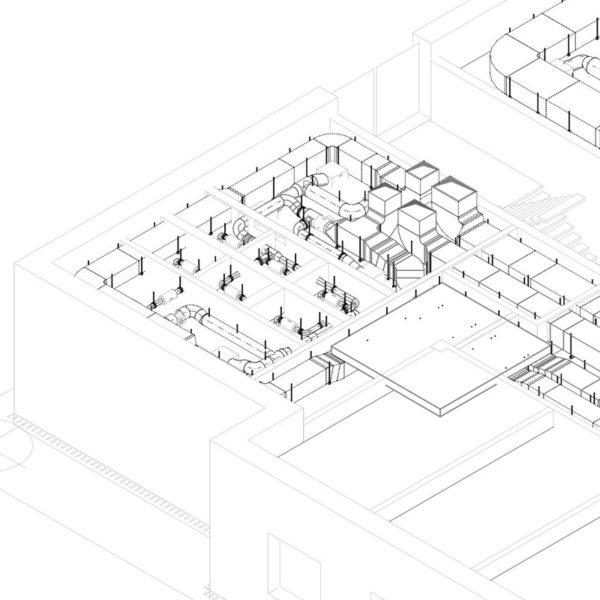 Muster-Planausschnitt Lüftung Isometrie Grundriss